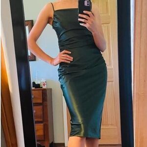 BHLDN- Satin Midi Dress Size: Medium